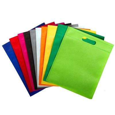 China Chengbai Durable Professional Colorful Nonwoven Bag With Custom Printed Logo D-cut Eco-friendly Nonwoven Bag for sale