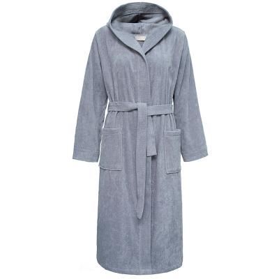 China QUICK DRY Soft Terry Bathrobe Hotel Shawl Collar Luxury 100% Cotton SPA Bathrobe for sale