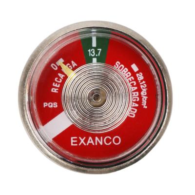 China Yuyao Fire Extinguisher Gauge 30mm Brass/Steel/Plastic Bourdon Tube 13.7kg/cm2 Pressure Gauge/Equipo de extintor for sale