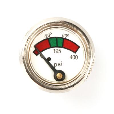 China Widely Used 195psi Fire Exitinguisher Pressure Gauge Brass/Plastic Chinese Supply For Dry Powder Fire Extinguisher for sale