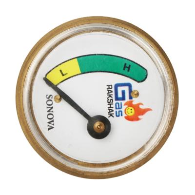 China Brassl / lpg gas regulator plastic parts 35mm LPG factory supply direct pressure diaphragm gauge for sale