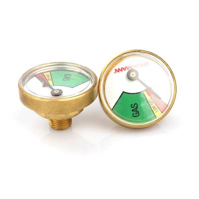 China Brassl/factory price factory direct sales plastic Lpg gas pressure gauge for gas lpg regulator for sale