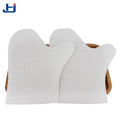 China Airplane Disposable Cleaning Cloth Nonwoven Microfiber Wash Gloves for sale