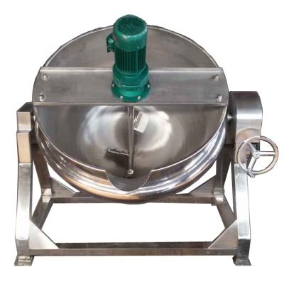 China Double Jacketed 100-600 Liter Mixing Tank Collapsible / Industrial Steam Jacketed Cooking Kettle for sale