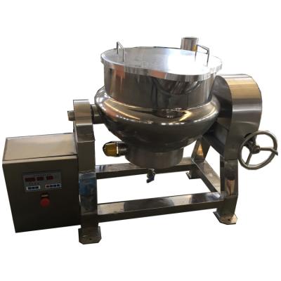 China High efficiency 50 L steam jacketed cooking kettle/industrial vegetable processing plant cooking kettle for food process for sale