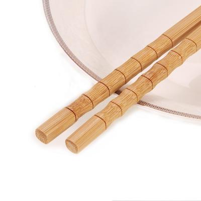 China Factory Supply Family Supply Hot Direct Sustainable Use Bamboo Craft Custom Printed Chopsticks Calabash Shape Bamboo Chopsticks for sale