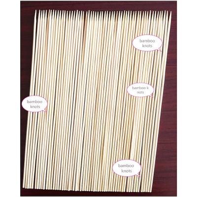 China 2Hot Sale 2Hot Eco-Friendly Flat Flag Square Teppo Easily Cleaned Bamboo Bamboo Skewers With Knots Kebab Skewer for sale