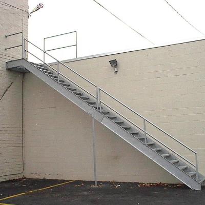 China Foshan Stainless Steel Industrial Outdoor Straight Stairs Used Outdoor Factory for sale