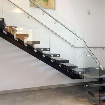 China Modern interior modern straight glass railing stair decoration simple version for sale