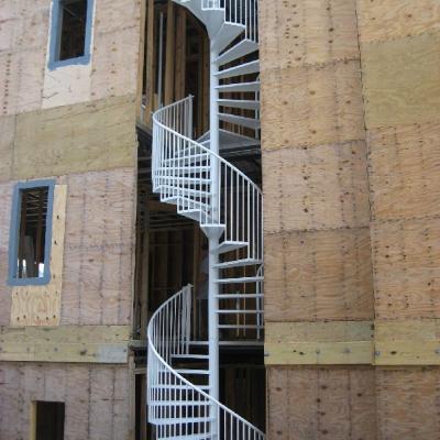 China Modern Home Decoration Staircase Metal Design Spiral Stairs Outdoor Home Used For Little Space for sale