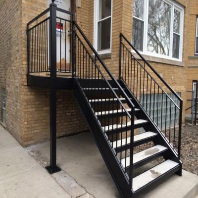 China Home House / Commerical Building Factory Price Building Kit Outdoor Steel Structure Stairs for sale