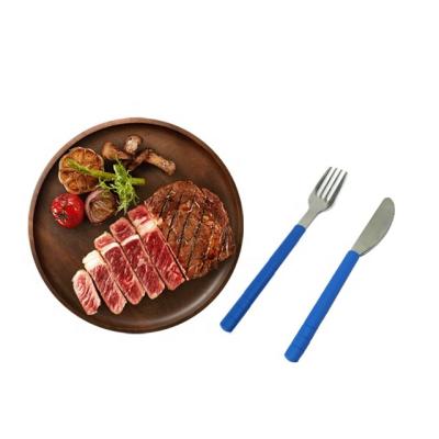 China 2022 Viable New Style Stainless Steel Fork Knife Set Portable Detachable 2PCS Dinnerware Set For Daily Meals for sale