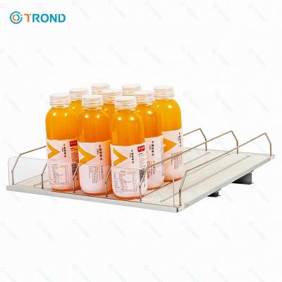 China Smart Reclyclable Gravity Shelf Beverage Pusher Slides Plastic Mini Roller Shelf For Fridge for sale