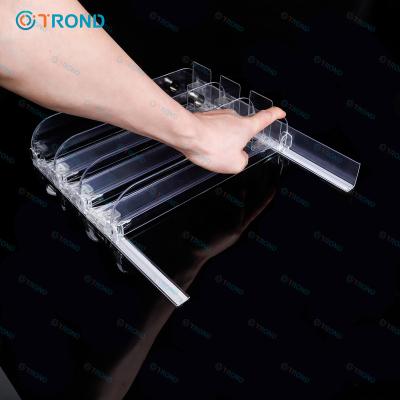 China Automatic Cigarette Pusher Cigarette Tobacco Shop Display Rack Shelf Pusher Spring System for sale