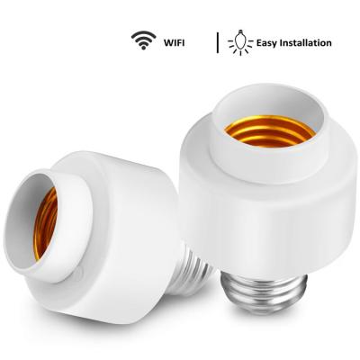 China Screw Champions OEM ODM Tuya Smart WiFi Lamp Base E26/E27 Bulb Holder Work With Remote Amazon Alexa Google Home for sale