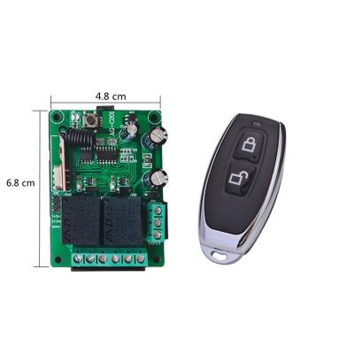 China Automitic Gate/Garage Door/Window Relay Receiver Switch DC 12V/24V Wireless Relay 2 Channel Receiver Module etc. rf and code learning remote control AG-C201 for sale