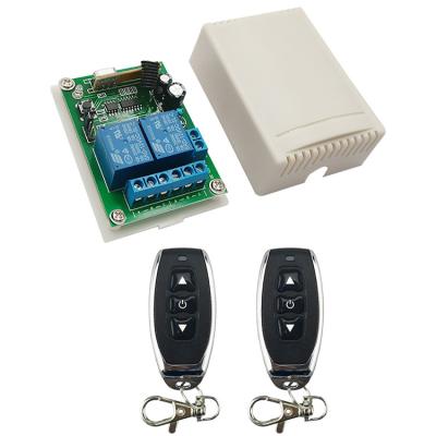 China Automitic Gate/Garage Door/Window etc. Multifunctional Relay 2CH RF DC 12V 10A Wireless Remote Control Switch Transmitter with receiver for sale