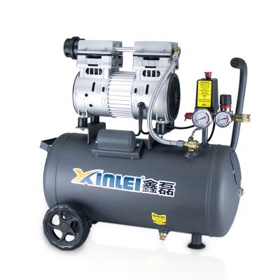 China ZBW64-24L 750w 1hp lubricated single head piston oilless portable air compressor for sale