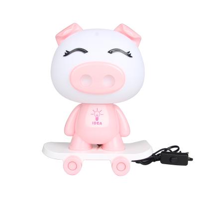 China Good quality ABS Xiaoboxing cartoon led lamp cute pink pig table study light and light up lamp night for kids for sale