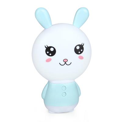 China Wholesale Hot Selling Xiaoboxing Rabbit Plastic Cute Animal Bedroom ABS White Light Led Table Lamps For Kids for sale