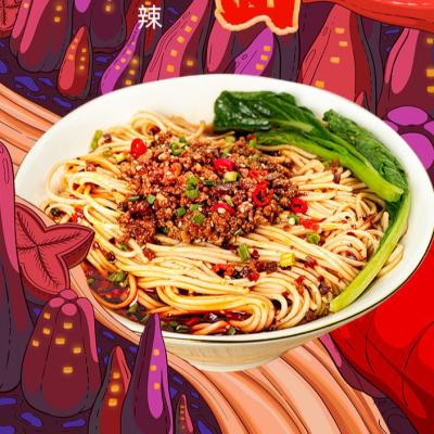 China Schneller alkalischer Chongqing Spicy Noodles Handmade Chongqing Xiao Mian zu verkaufen