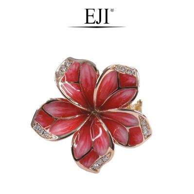 China High quality and low price CLASSIC pink ring fashion and fashion elegance 18K gold enamel diamond ring for sale