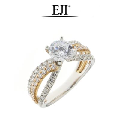 China New Arrived CLASSIC 2021 High Quality 18k Gold Diamond Engagement Ring For Women for sale