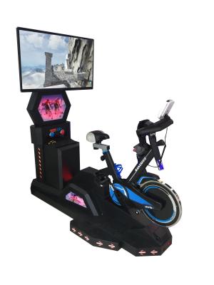 China La bici inmóvil del color negro con realidad virtual multiprograma el material de acero en venta