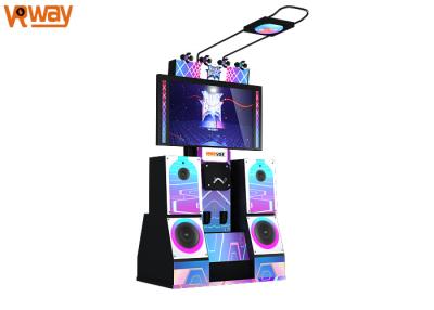 China Pink 9D Dance Game Machine Virtual Reality Simulator HTC Suit Strong Speaker Effect for sale