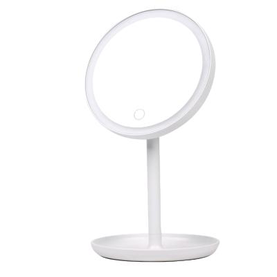 China High Quality Convenient Double Sided Light Makeup Led Vanity Magnifying Mirror With Light For Cosmetic for sale