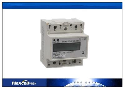 China Customized Din Rail Kwh Meter Single Phase 230V Voltage RS485 Modbus for sale