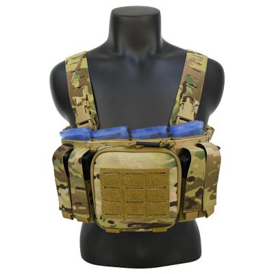 China Outdoor Tactical Molle Gear System Camouflage Newest Design GAG Tactical Vest Chest Training/Protection/Installation With Tactical Pouch for sale