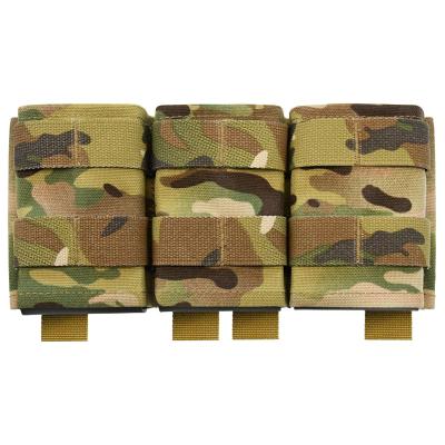 China Carry GAF 1000D Webbing Molle Triple Mag Pouch Tactical Equipment M4 5.56mm Mag Pouch Front Plates And Rear Nylon Magazine Pouch for sale