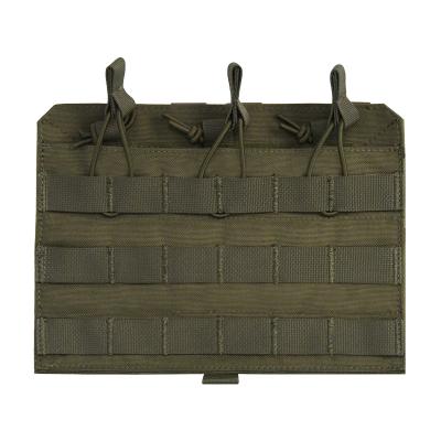 China Laser Cut Molle GAG ​​Design 1000D Nylon Ammu New Triple Mag Pouch 5.56mm Mag Pouch Ammu Tactical Vest Mag Pouch for sale