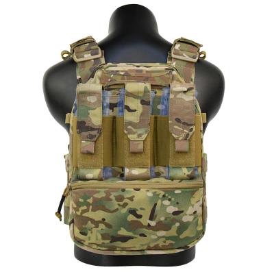 China GAG 1000D Multicam Hydration Pouch Zipper Nylon Plate Carrier Back Panel For Tactical Vest Vests Protector Panel for sale