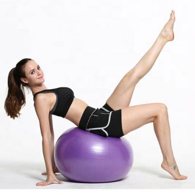 China 55cm Anti-Shatter Non-Slip Matte PVC Fitness Bouncing Yoga Ball For Flexible Gym Yoga Poses Exercise for sale