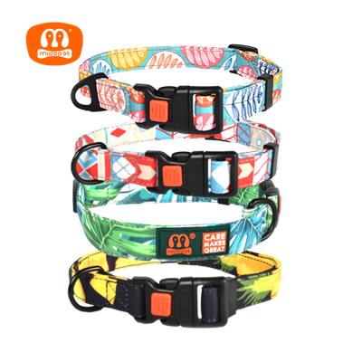 China New Luxury Designer Mideper Dog Collar Padded Cute Dog Collar Padded Adjustable Waterproof Printing Dog Collar for sale