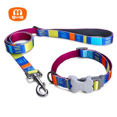 China Midepet Pet Product Supplies Wholesale Eco-Friendly Fabric Dog Collar And Personalized Innovative Nylon Adjustable Leash for sale