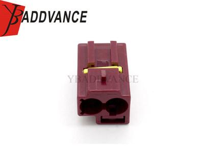 China Plastic TE Connectivity AMP Connectors Red 2 Pin Female Connector 16 - 24 AWG Wire Gauge for sale