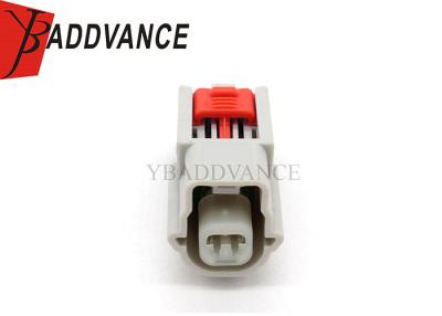 China Dual Slot Light Gray Electrical Female Connector 2 Pin For Truck Bus 1 Year Warranty for sale