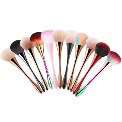 China Hot Selling NAIL Different Styles Long Handle Pink Nail Art Brush Wholesale Nail Dust Brush Soft Beauty Nail Cleaning Brush for sale