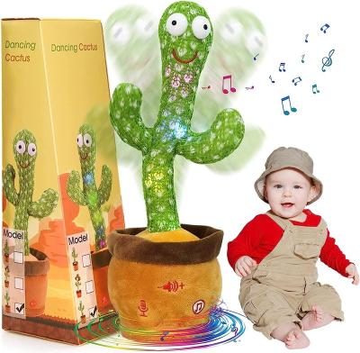 China Funny Dancing Cactus Stuffed Toys Cactus With Music Musical 35cm Dancing Cactus Plush Toy Cactus Toy for sale