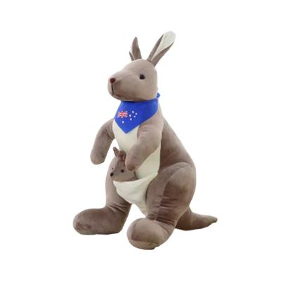 China Kaan Christmas Baby Gift Small Kangaroo Rabbits Plush Doll Soft Stuffed Doll Plush Toys Custom Movable Custom Soft Plush Doll for sale