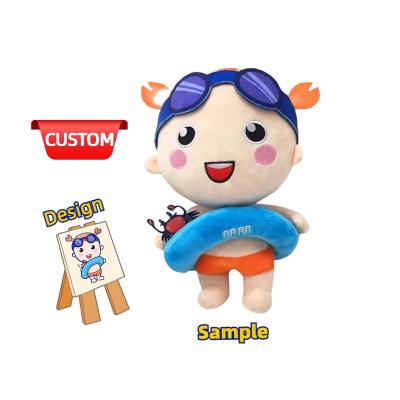 China Custom Wholesale Custom Cute Logo Plush Maker Hot Selling Toys For Presents Stuffed Baby Plush Toy For Gifts for sale