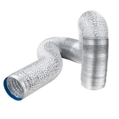 China QIEXIN Double Layer Aluminum Flexible Duct Folding Ventilation Air Duct Treatment Pipe for sale