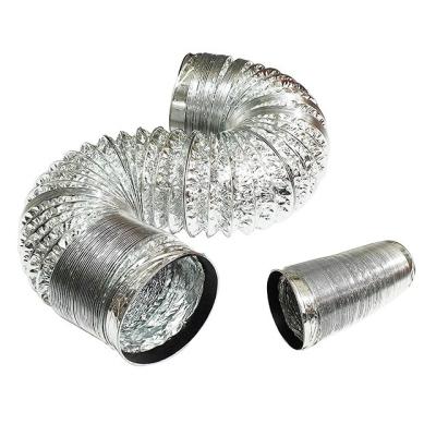 China QIEXEIN Double Layer AC Ducting 4 Inch Air Vent Flexible Hose Tube Aluminum Air Vent Tube For Home for sale