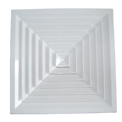 China QIEXEIN ABS Ceiling Diffuser HVAC Air Ventilation Air Duct Grilles Easy Installation QIEXEIN Square Air Diffuser for sale