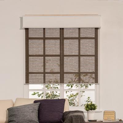 China Rustic Free Sample Horizontal Manual Window Blind Backout Shades For Windows for sale