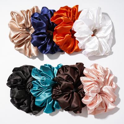 China SATIN Fashion Style (SOFT) Hair Scrunchies Large Satin Hair Ties Strings Hair Accessories for sale