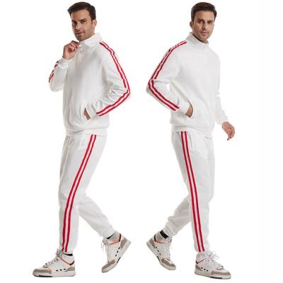 China 2pcs Amazon Breathable Fashion Full Zip Up Stand Collar High Quality Casual Athletic Sports Fit Mens Tracksuits Sweatsuit Sets For Men for sale